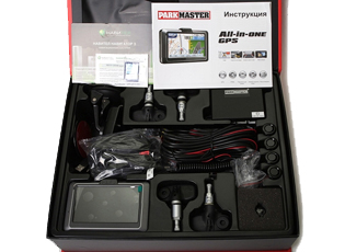 Мультимедийная парковочная система ParkMaster All-In-One с GPS-навигатором и камерой заднего вида